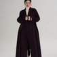 V-Neck Wool Long Coat SRS0387