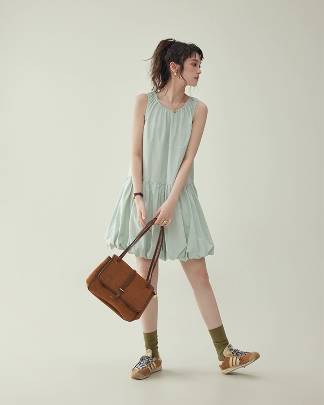 Balloon Sleeveless Dress AMU0039