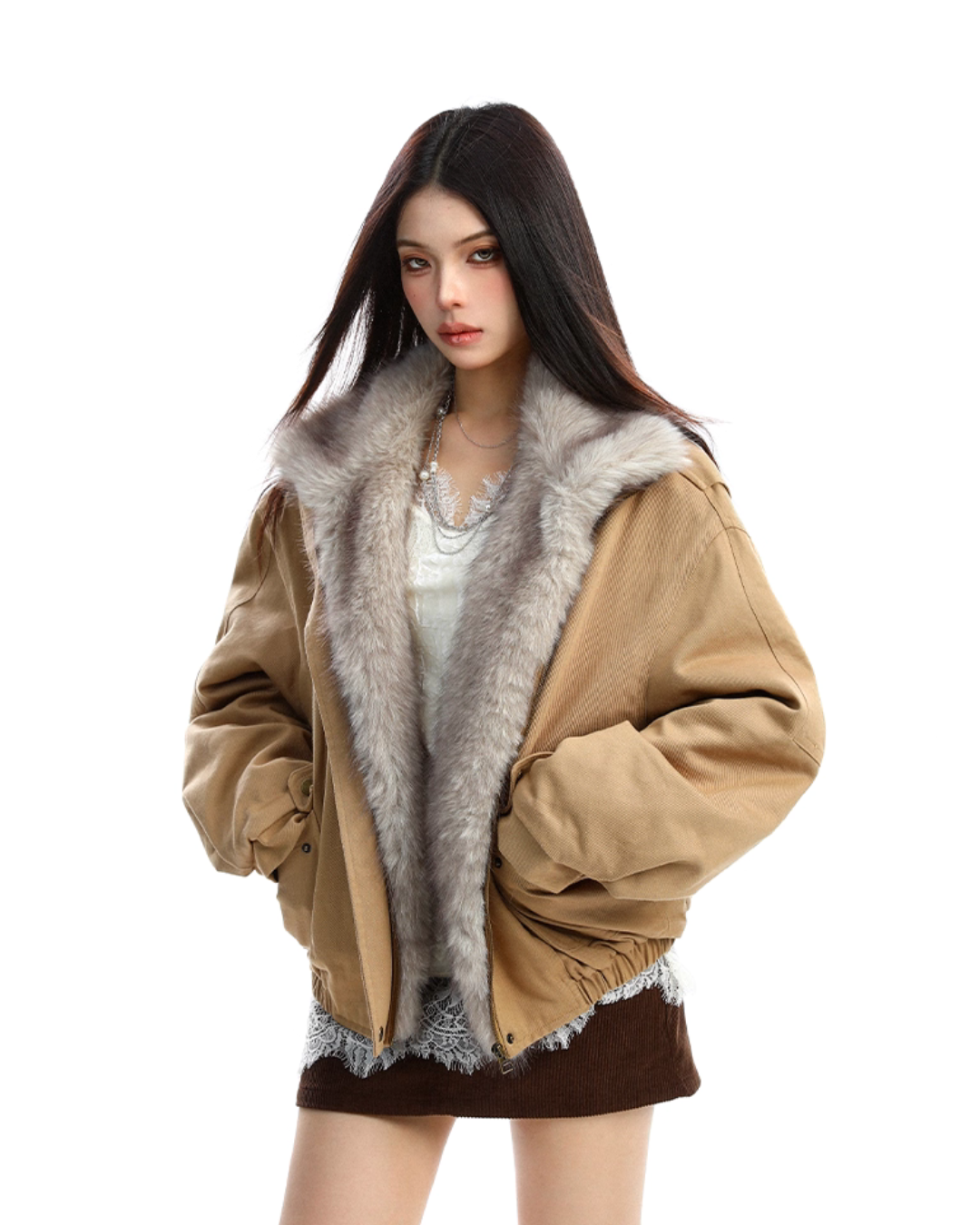 2way Faux Fur Blouson BGS0031