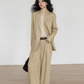 Stripe Design Blazer Jacket / Casual Wide Pants VAS0189