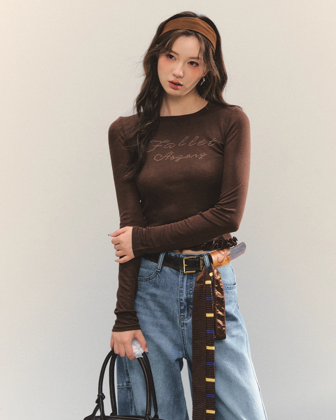 Retro Casual Khaki Jacket / Long-Sleeve Top ASG0052