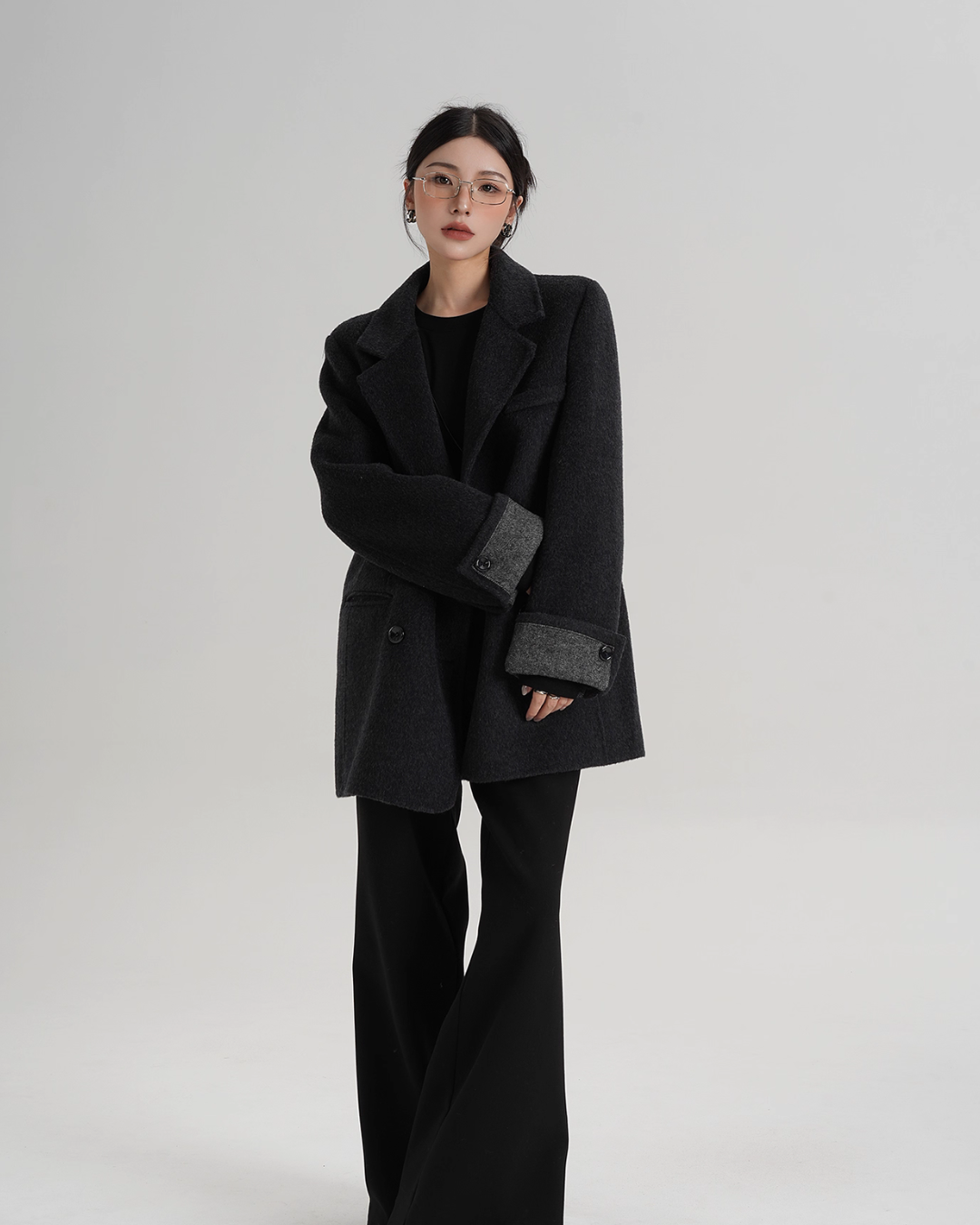 Back Sleeve Wool Blazer SRS0360
