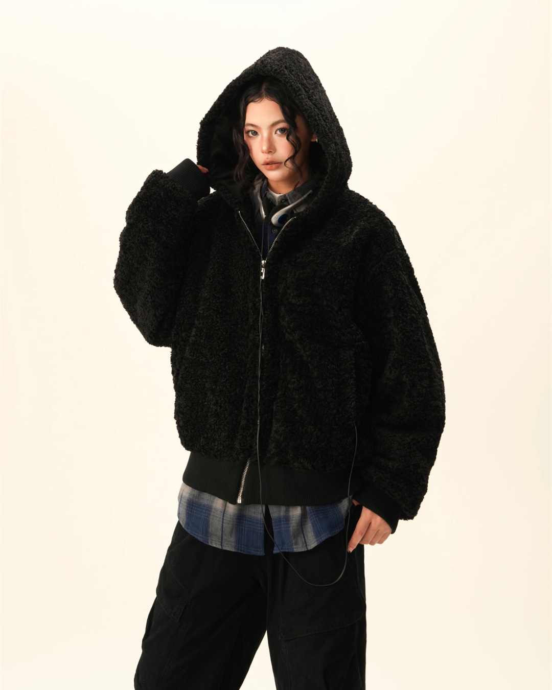 Fluffy Full Zip Hoodie BWA0010