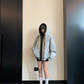 Colorful Drawcord Zip-Up Hoodie YLS1075