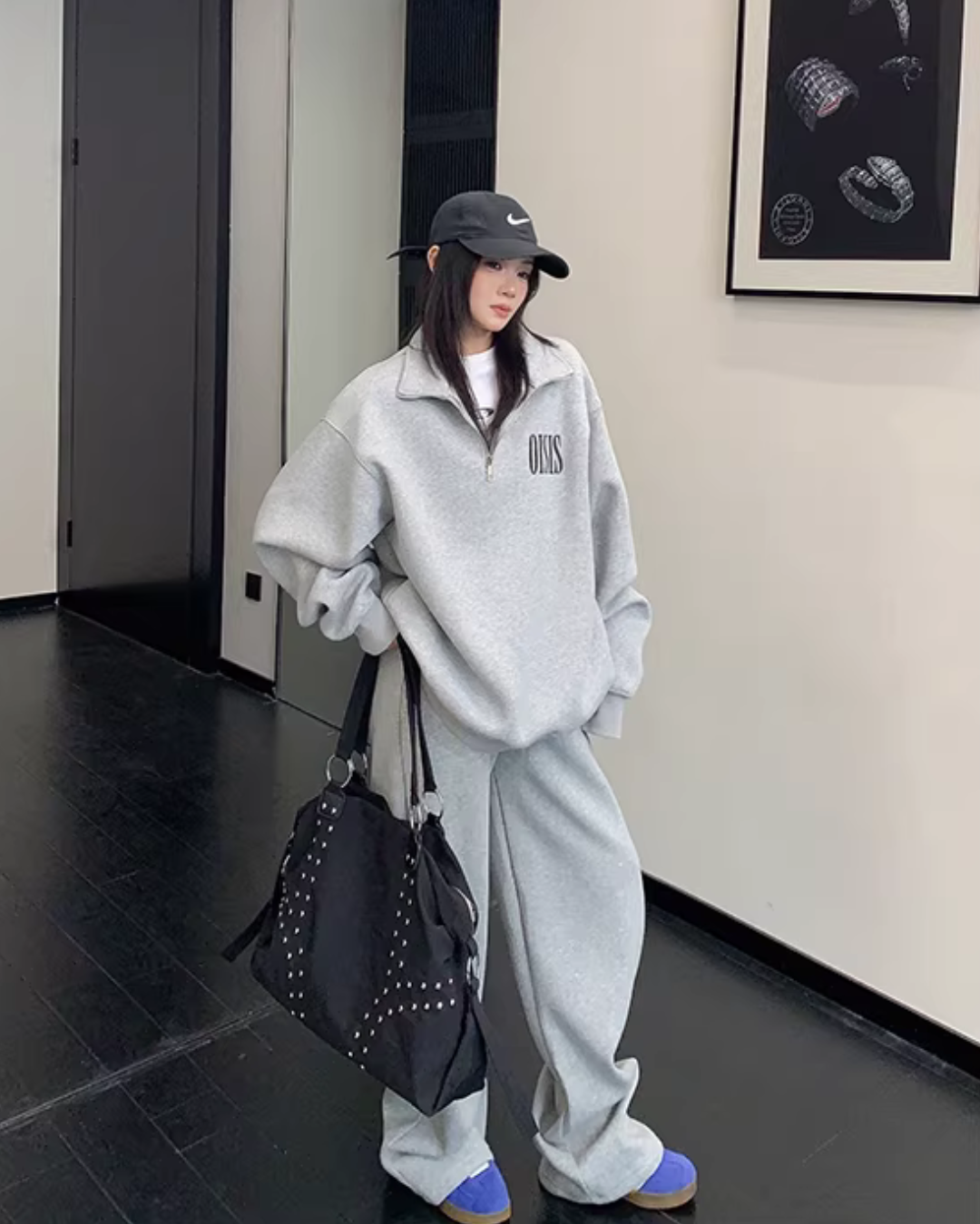 Half-Zip Sweatshirt / Wide Sweatpants YLS1020