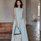 Two Stripe Belt Pastel Dress SMS0014