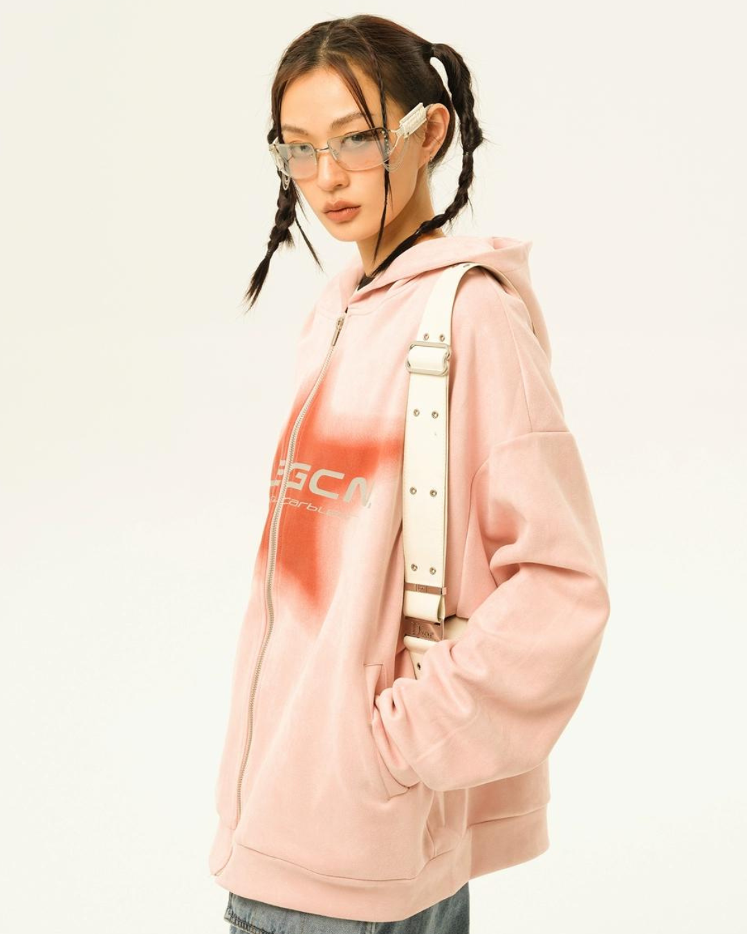 Street Loose Zip Hoodie EZK0010