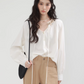 No Collar Balloon Sleeve Top / Vest / Pants CHS0002