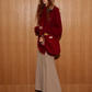 Cable Knit Poncho ASG0055