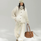 Stand Collar Ribbed Knit Cardigan ACS0392