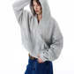 Shiny Sequin Zip Up Hoodie WLS0002
