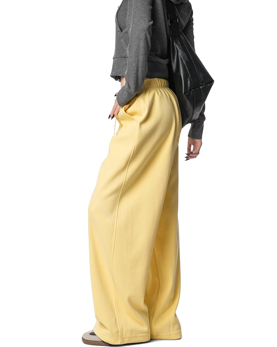 Color Contrast Stitch Sweat Pants ICM0105