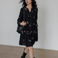 V-Neck Autumn Embroidered Dress VAS0150