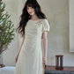 Cotton Apricot Long Dress SMS0026