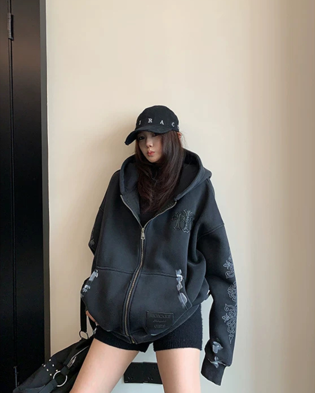 Chrome Hearts Style Zip-Up Hoodie YLS1074