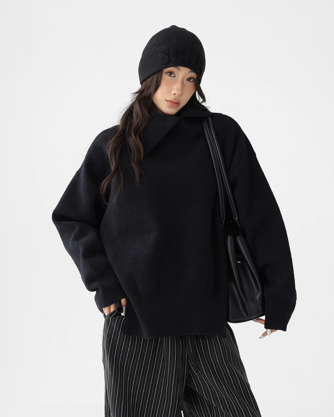 Retro Split Pullover Knit ACS0303