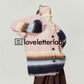 Pastel Striped Pullover Crewneck Knit LLA0391