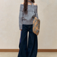 Off-Shoulder Tops / Wide Pants / Flared Long Skirts ELS0001
