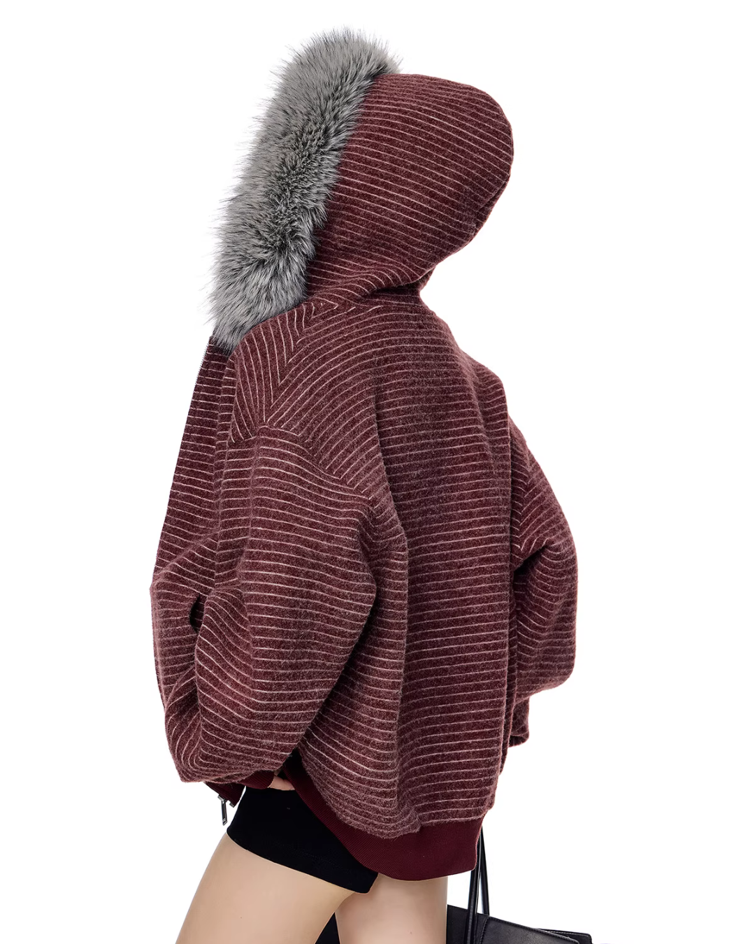 Thin Stripe Zip Hoodie ICM0118