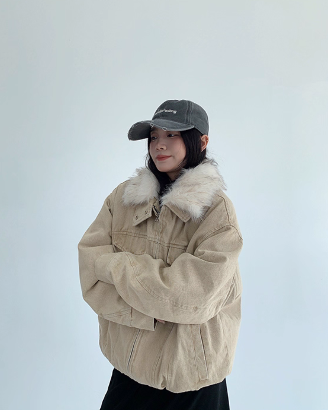 Fur Collar Denim Jacket YLS0994