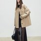 Patchwork Mid-Length Trench Coat TEO0008