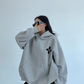 Flower Motif Sweatshirt Hoodie YLS0962