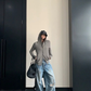 Snap Button Hooded Cardigan YLS1039