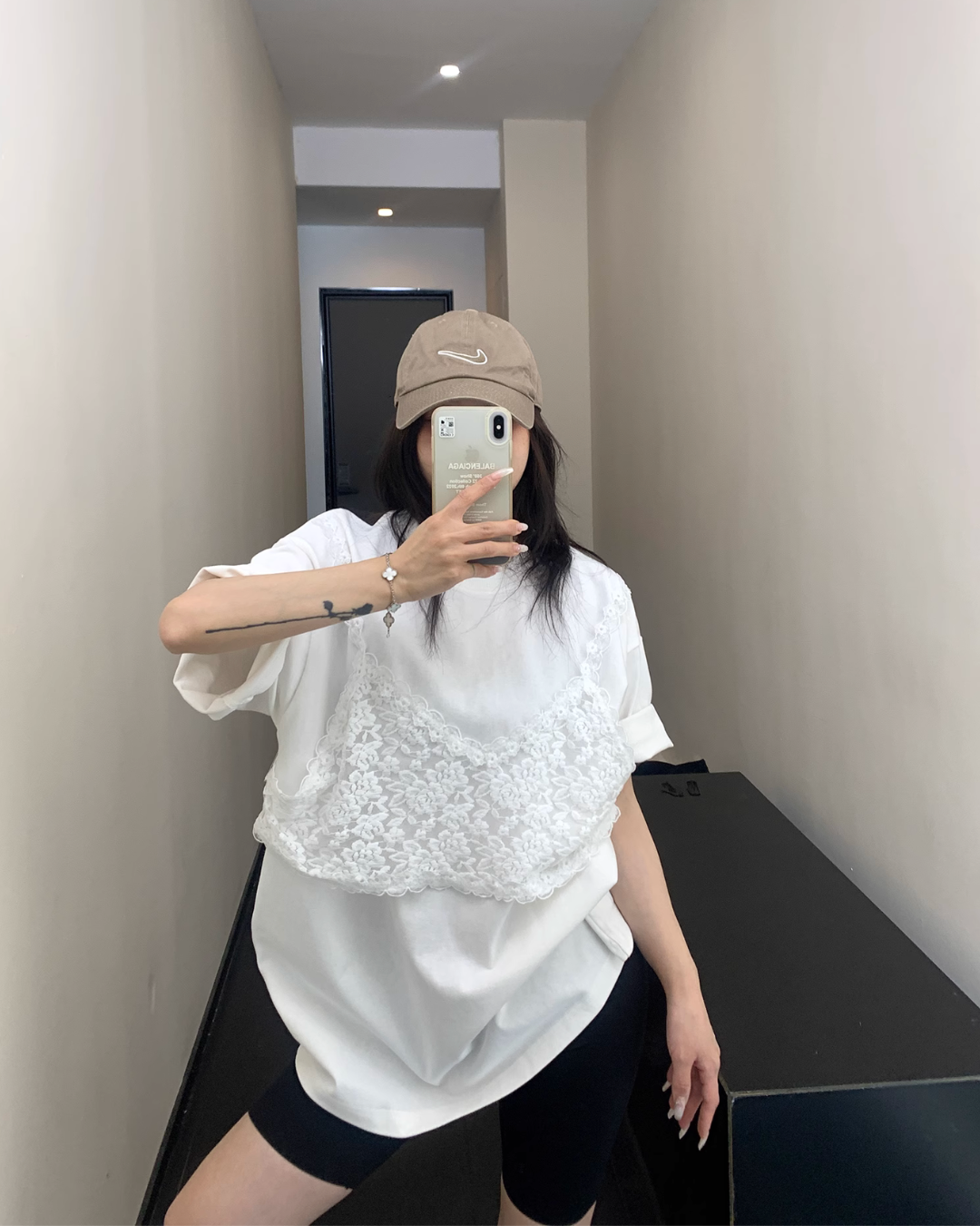 Race Bustier Layered Style T-shirt YLS0877