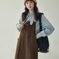 Blue Stripe Shirt / Wide Denim Pants / Corduroy Overall Skirt AMU0033