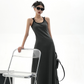 Street Slim Black Camisole Dress SRS0001