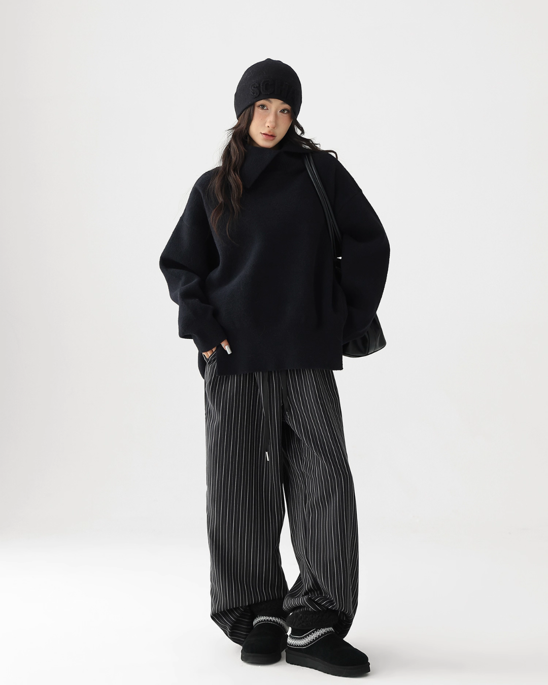 Retro Split Pullover Knit ACS0303
