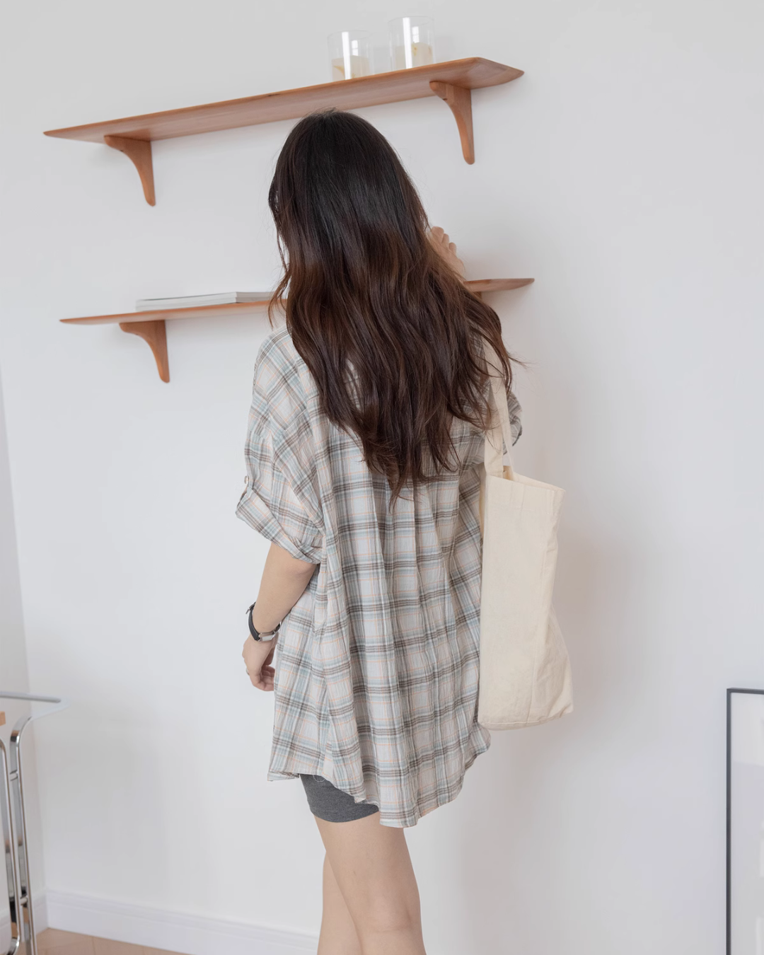 Plaid Half Sleeve Shirt VNS0019