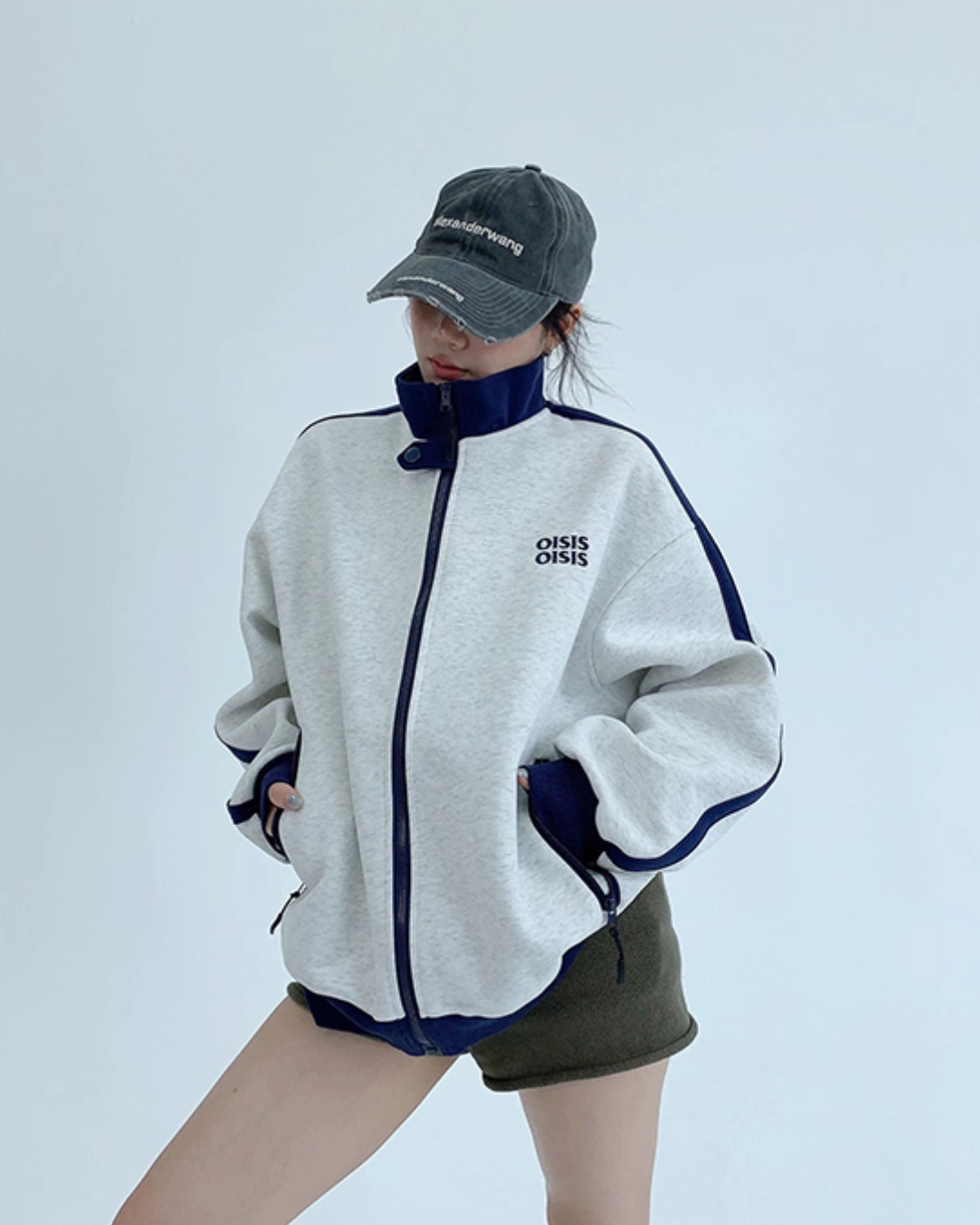 Stand Neck Track Jacket YLS0888