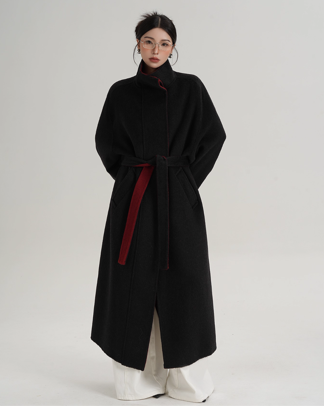 Stand Collar Long Coat SRS0382