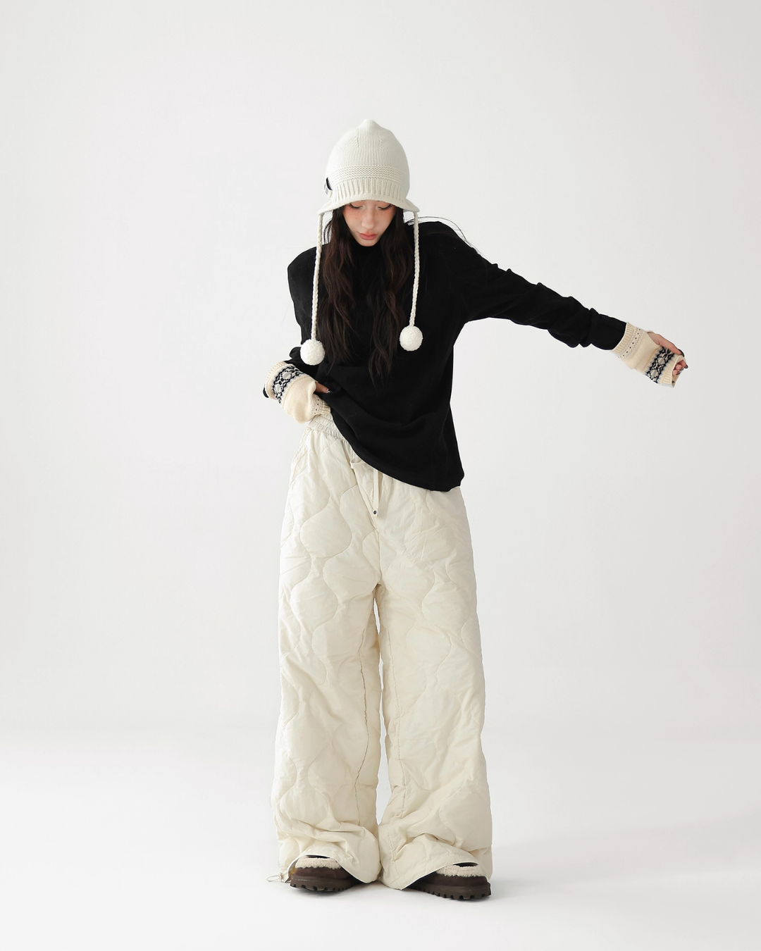 Quilted Loose Casual Pants ACS0341