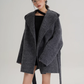 Open Collar Long Coat SRS0414