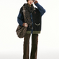 Contrast Color Knit Jacket IMO0111