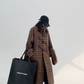 Stand Collar Paid Long Coat YLS0661
