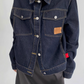 Dark Blue Stitch Denim Jacket YLS0901