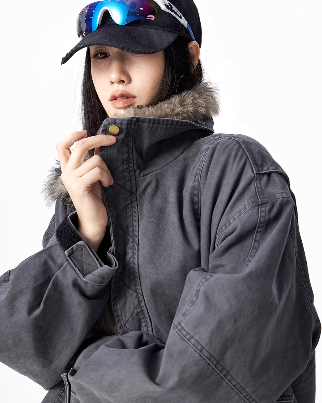 Vintage Fur Work Jacket ICM0112