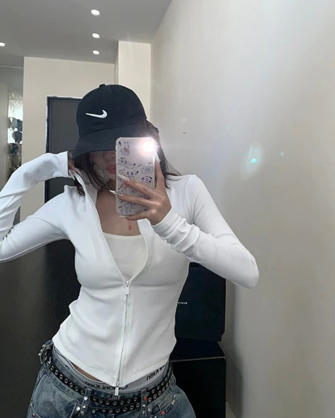 Cropped Slim Zip Jacket YLS1049