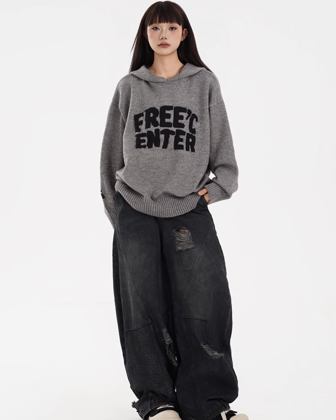 Hooded Knit Hoodie FEC0005