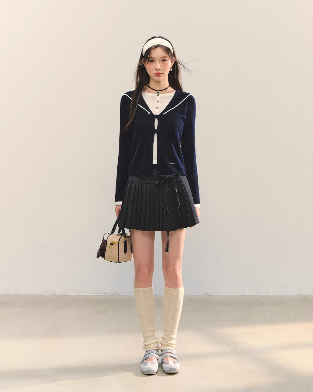 Sailor Collar Layered-Style Top ASG0078