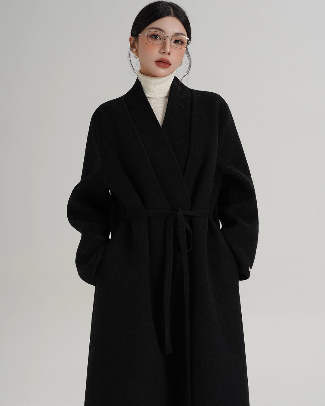 Elegant Wool Long Coat SRS0385