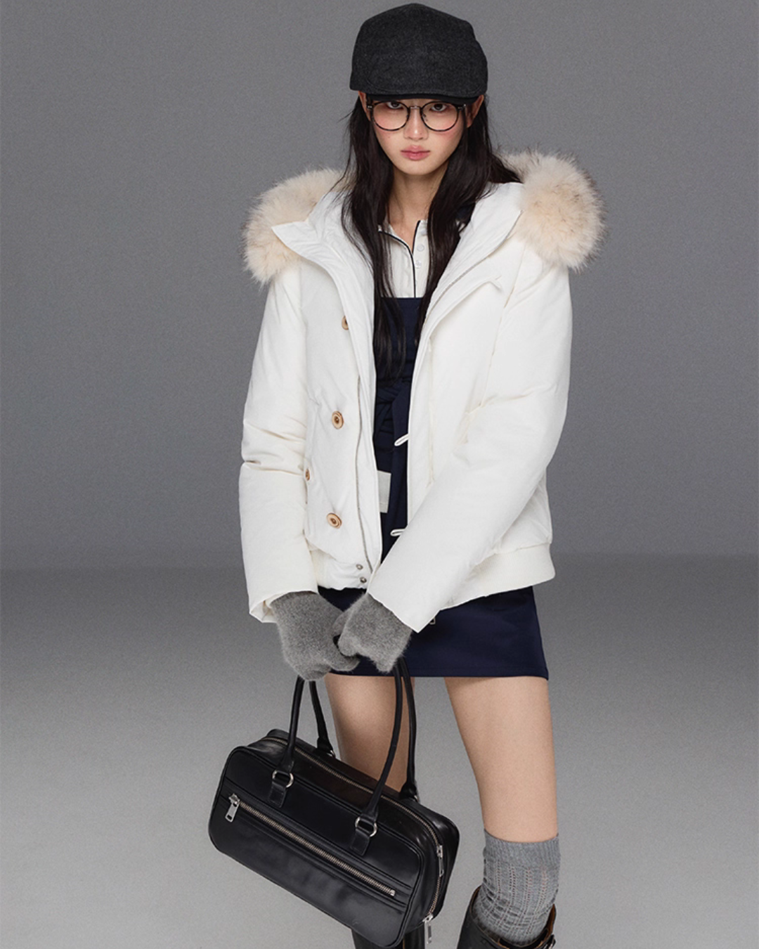 Fur Hood Down Jacket TRK0008