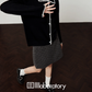 Slim Fit Knit Cardigan / Polka Dot Mini Skirt LLA0548