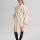 Mid Length Belted Wool Coat SRS0363