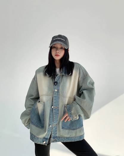 Vintage Washed Denim Jacket YLS0729