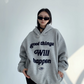 Logo Embroidered Sweatshirt Hoodie YLS0689