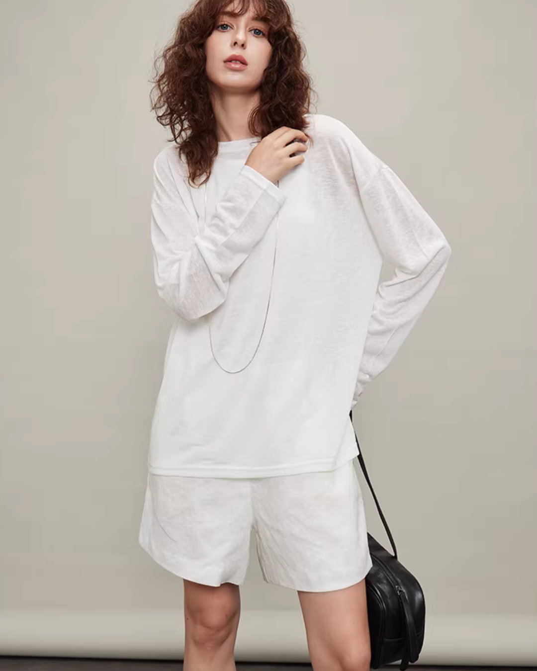 Oversized Batwing Sleeve T-Shirt TEO0002
